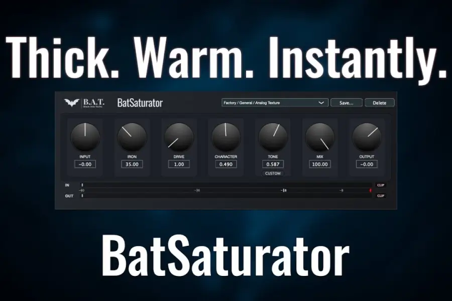 失真饱和效果器-Black Arts Techs BAT Saturator-Win 1.0.0