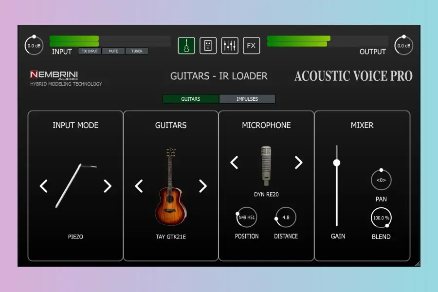 吉他效果器-Nembrini Audio Acoustic Voice Pro-Mac 1.0.0
