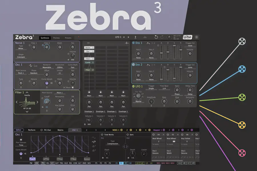 合成器-Heckmann Audio u-he Zebra3