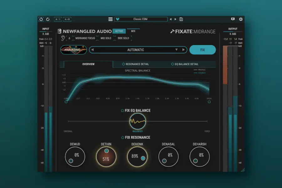 AI智能中频均衡处理插件-Newfangled Audio Fixate Midrange-Win 1.0.0