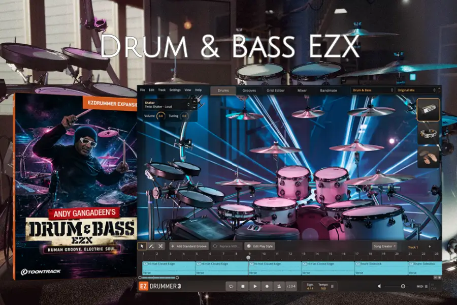 DnB电子鼓原声鼓-Toontrack Drum & Bass EZX