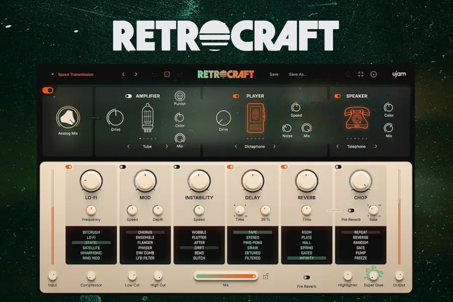 复古染色插件-uJAM RETROCRAFT-Mac 1.0.0