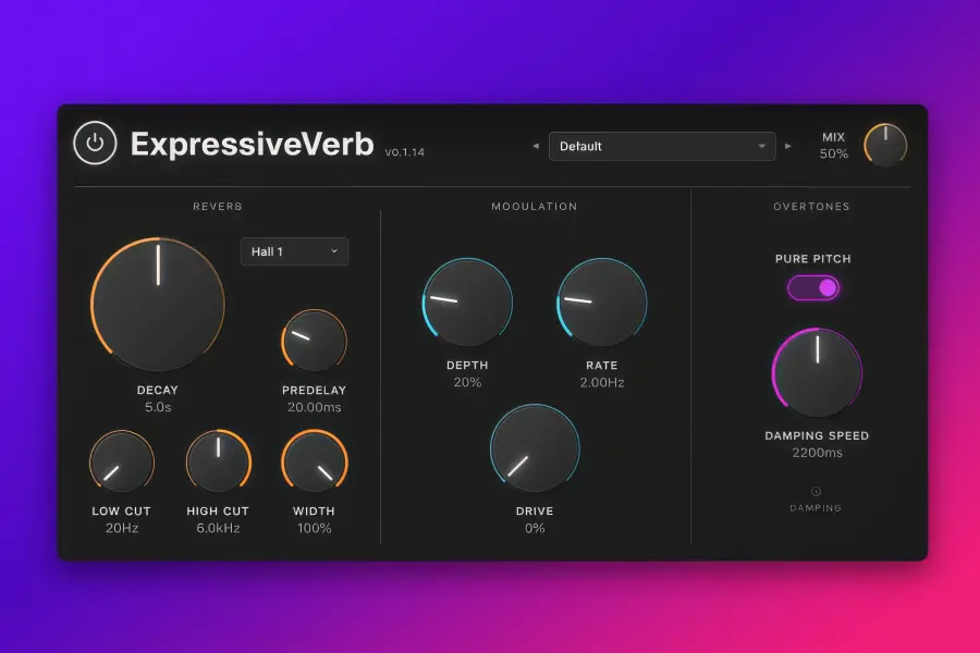 混响-Expressive DSP ExpressiveVerb-Mac 1.1.0