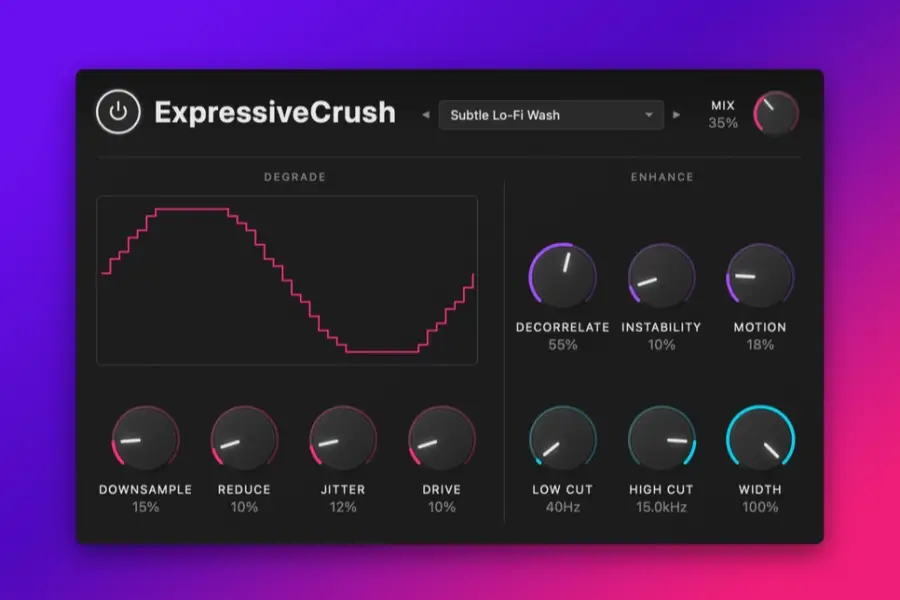 数字劣化比特压缩器-Expressive DSP ExpressiveCrush-Mac 1.1.0
