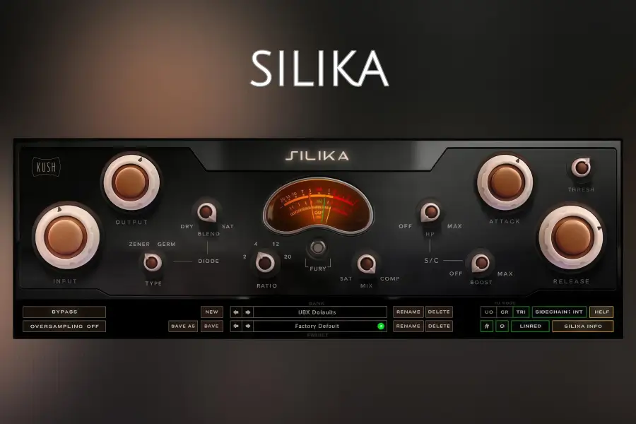 高频动态控制音质塑造插件-Kush Audio SILIKA-Win 1.1.0