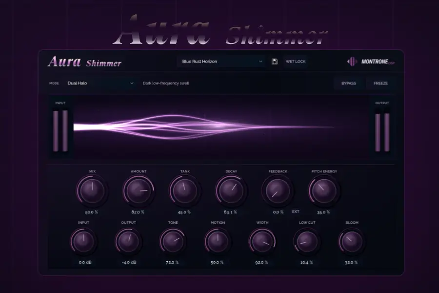 泛音升华混响-MontroneDSP Aura Shimmer-Win 1.0.0 独家直装