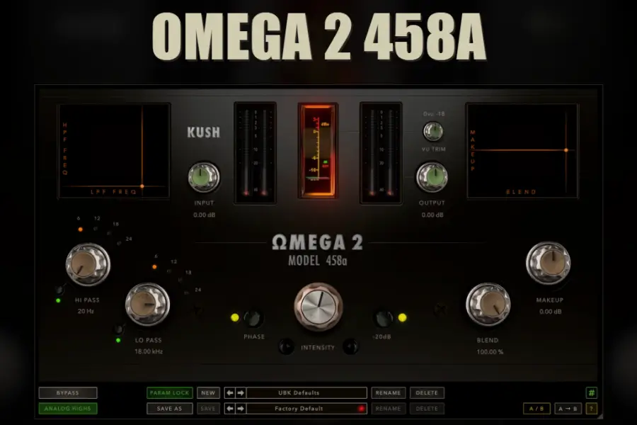 Altec电子管饱和染色插件-Kush Audio Omega 2 458A-Win 1.0.0