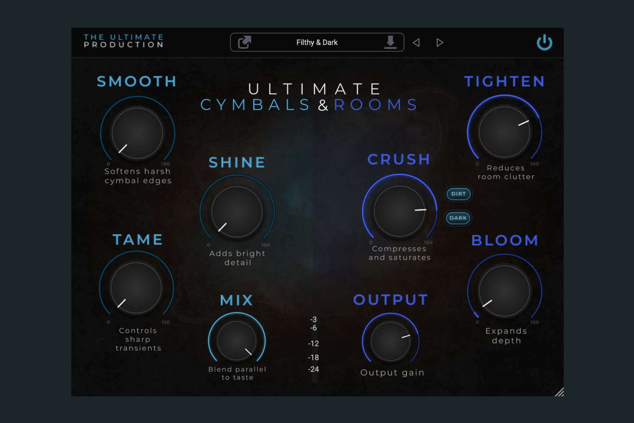 鼓混音插件-UThe Ultimate Production Ultimate Cymbals And Rooms-Mac 1.0.0