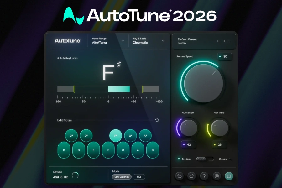 自动修音电音插件-Antares Auto-Tune 2026-Mac 2026.9