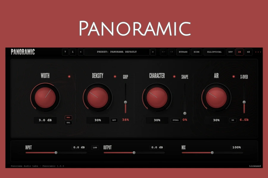 立体声场处理插件-Panorama Audio Labs Panoramic-Win 1.0.6