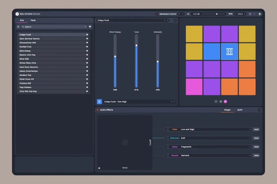 MPE鼓组音源-ROLI Studio Drums-Mac 1.4.1
