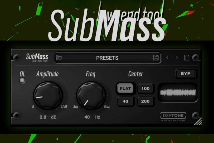 低频共振增强插件-DSPTone SubMass-Mac 1.0.1