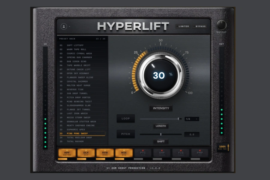 渐进过渡多效果器插件-EDM Ghost Production Hyperlift Plugin-Win 1.1.0