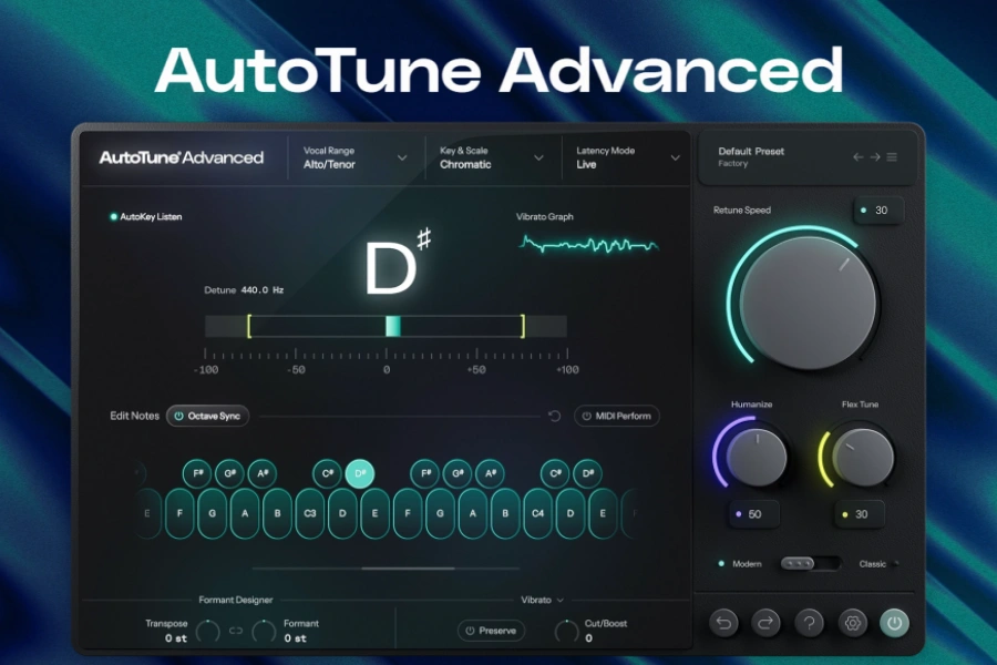 自动修音插件-Antares AutoTune Advanced-Mac 1.0.0.725