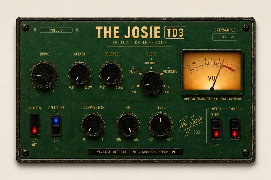 光学压缩器-Sonic Labs Audio The Josie TD3-Mac 1.0.0