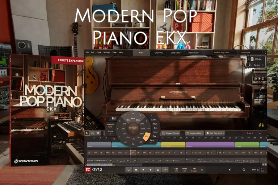 现代流行钢琴-Toontrack Modern Pop Piano EKX