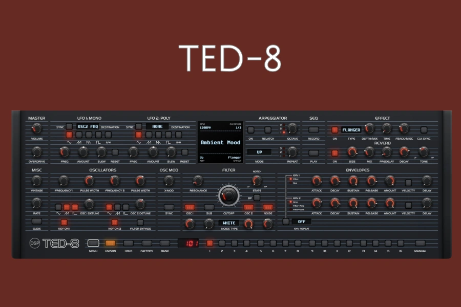 模拟合成器-DiscoDSP TED-8-Win 1.3.2